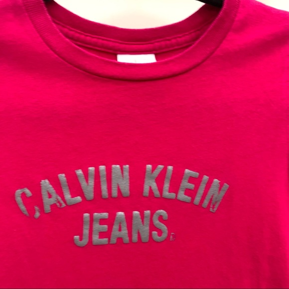 3/$15 🔥 Calvin Klein Logo Tee - Kids M - Picture 2 of 4